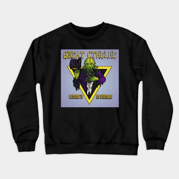 Nightmare of Cthulhu Crewneck Sweatshirt by azhmodai